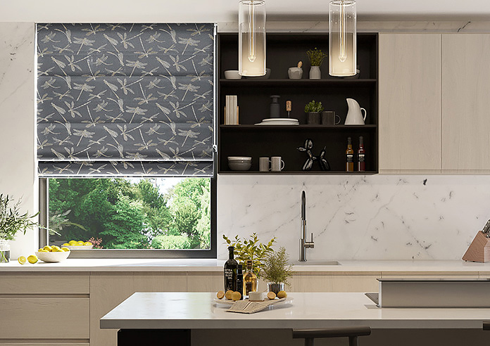 Dragonflies, Twilight - Twist&Fit Roman Blind - Image 3